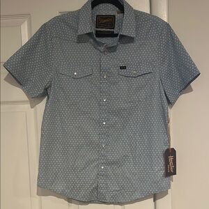 Men's Blue Short Sleeve Shirt